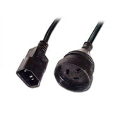 LINDY 0.15m IEC C14 to C13 Power Cable for PCs & UPS