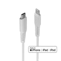 Lindy 0.5m USB-C to Lightning Cable - Charge iPhone & iPad (White) Lindy