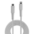 Lindy 0.5m USB-C to Lightning Cable - Charge iPhone & iPad (White) Lindy