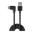 Lindy 1m USB-A to USB-C Cable | 90° Right Angle for Tight Spaces Lindy