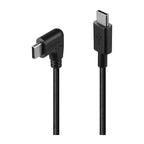 Lindy 0.5m Right Angle USB-C Cable (90-Degree) Lindy