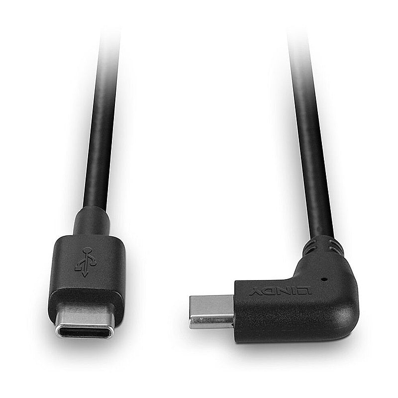 Lindy 1m USB-C 90-Degree Right Angle Cable Lindy