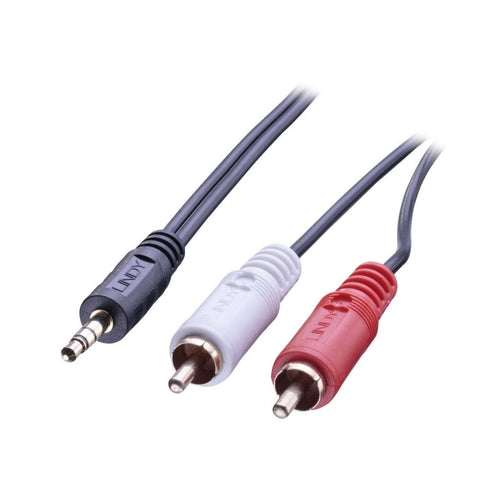 3.5mm to RCA Stereo Audio Cable – Connect Phone & MP3 to Speakers Lindy