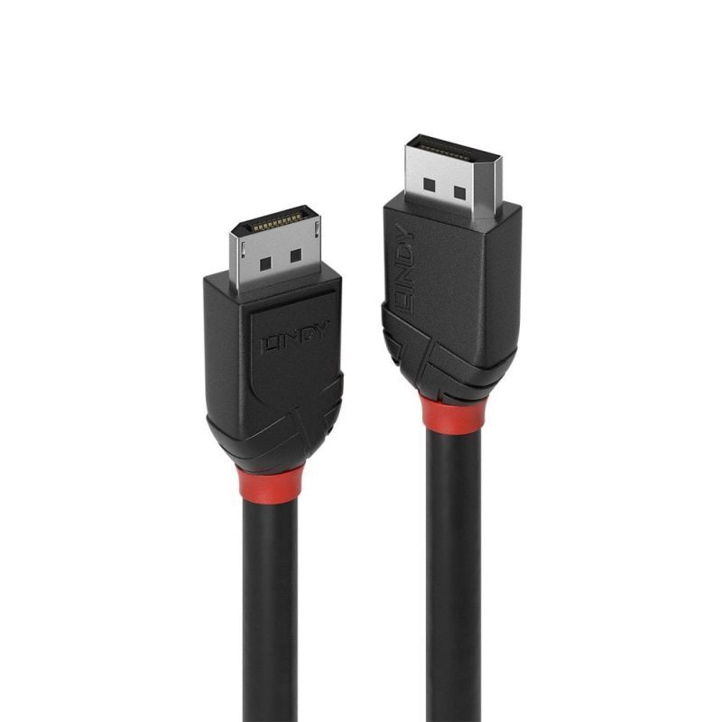 Black Line DisplayPort Cable | High Resolution for Home & Office Lindy