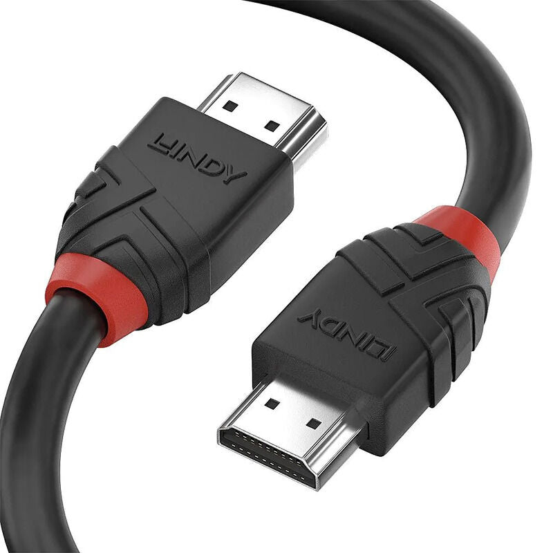 Lindy 0.5m 8K HDMI 2.1 Cable (Black Line) - High Speed Lindy