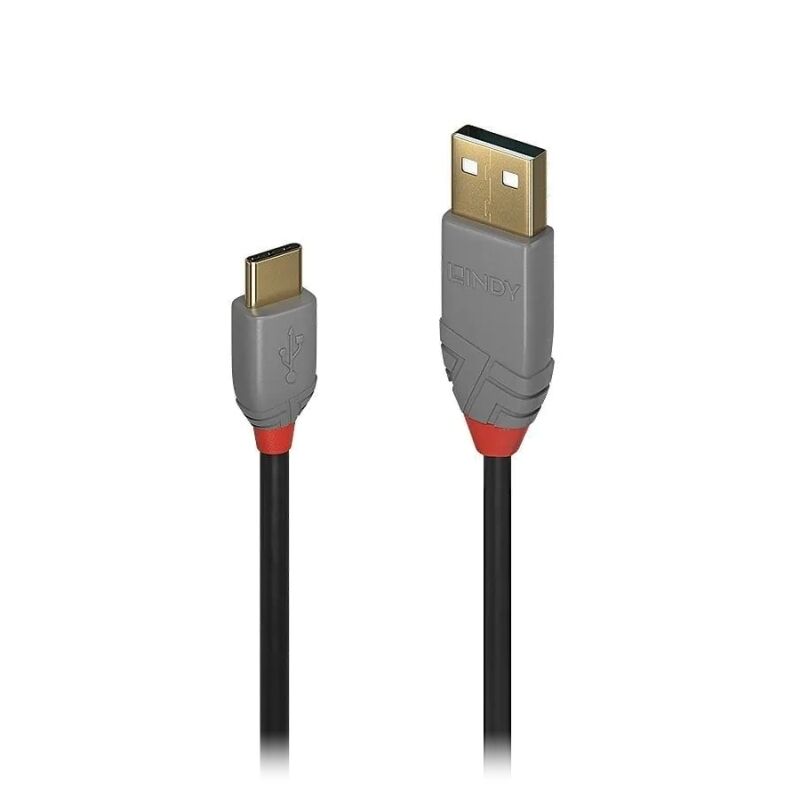 Lindy 1m USB 2.0 A to C Cable - Anthra Line Lindy