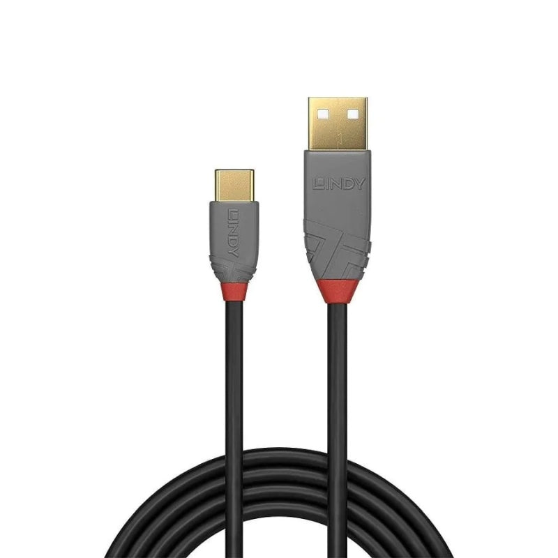 Lindy 3m USB-A to USB-C Cable (Anthra Line) - Data & Charge Lindy
