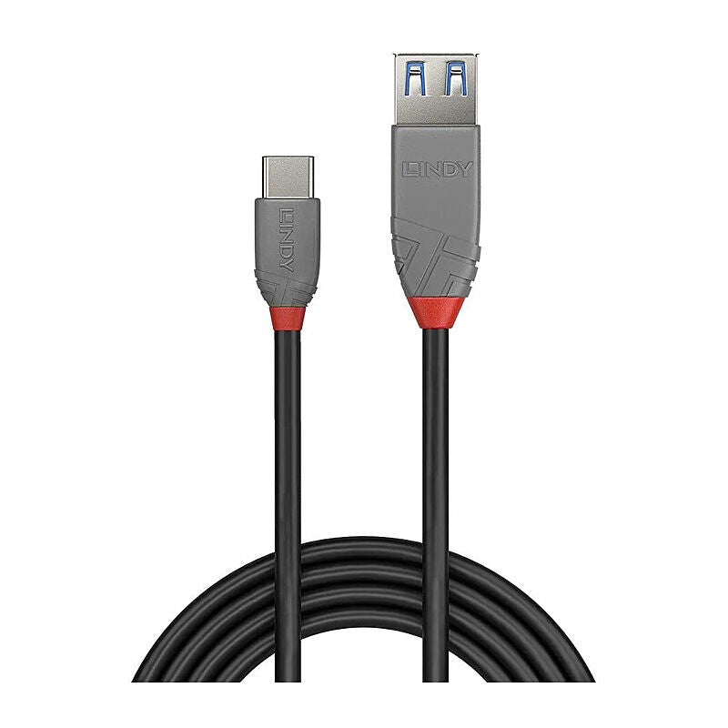 Lindy USB-C to USB-A Adapter Cable 10Gbps - 0.15m Short Lindy
