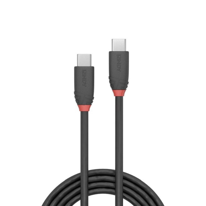 Lindy Black Line USB-C to USB-C Cable | High-Speed Data & Power Lindy