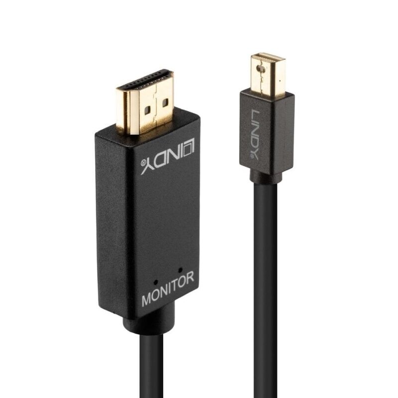 Lindy Mini DisplayPort to HDMI Cable - PC/Laptop to TV/Monitor Lindy