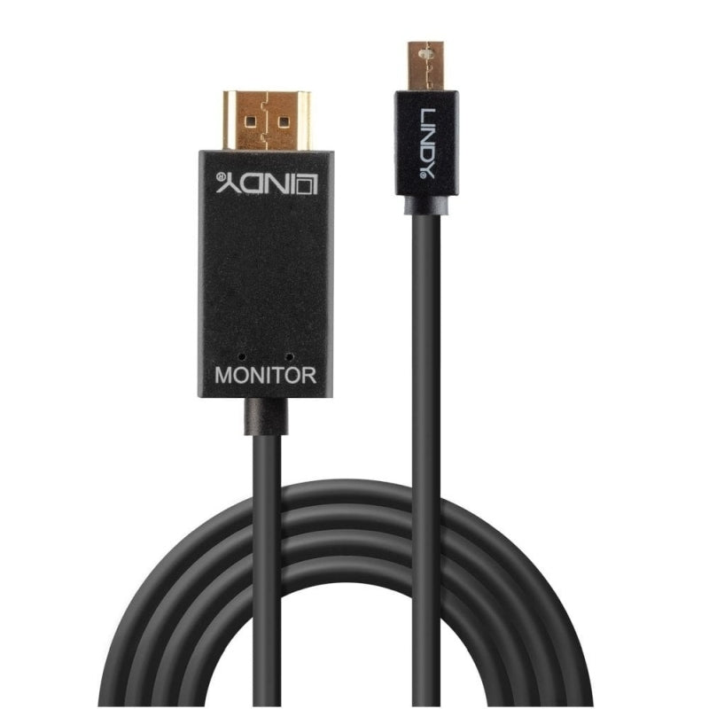 Lindy Mini DisplayPort to HDMI Cable - PC/Laptop to TV/Monitor Lindy