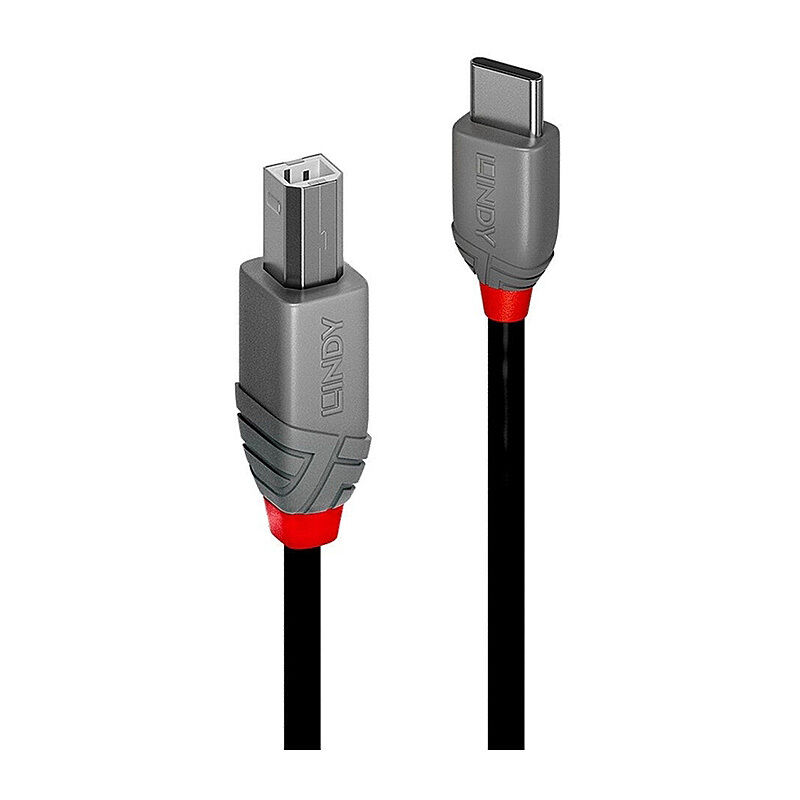 2m USB-C to USB-B 2.0 Cable - Connect Printers & Legacy Devices Lindy
