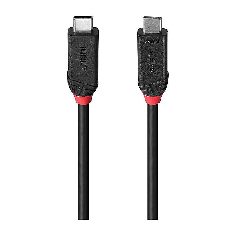 Lindy USB4 240W USB-C Cable (2m) | Super Fast Charging & Data Lindy