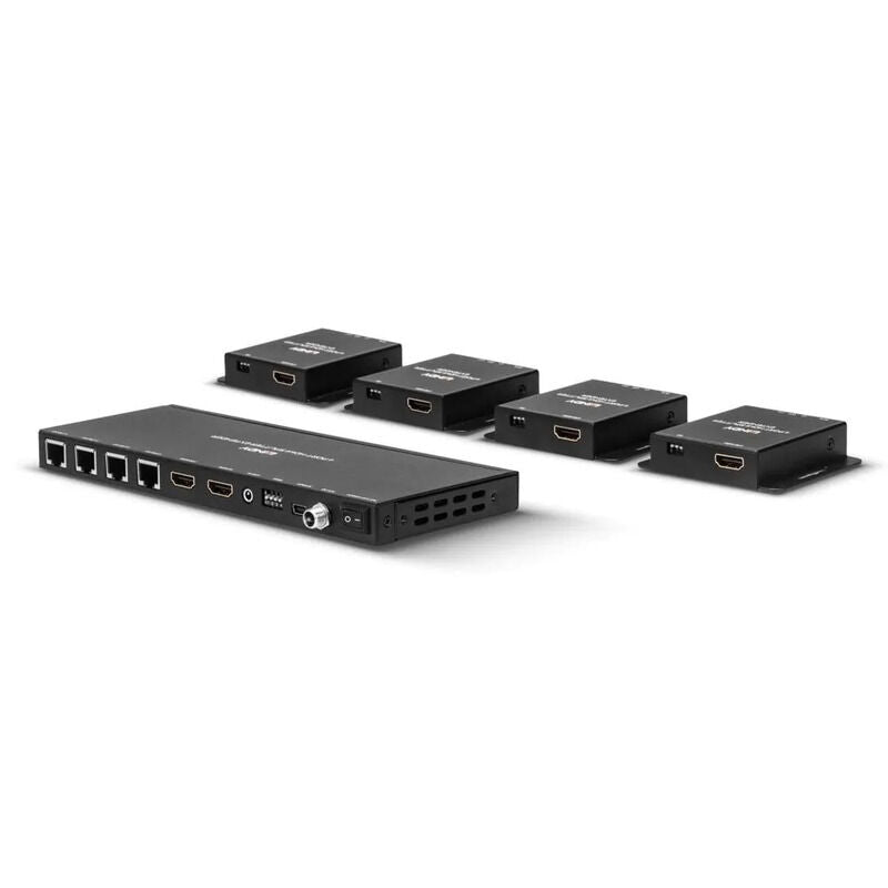 Lindy 4-Port HDMI & IR Extender Splitter over CAT6 (50m) Lindy