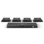 Lindy 4-Port HDMI & IR Extender Splitter over CAT6 (50m) Lindy