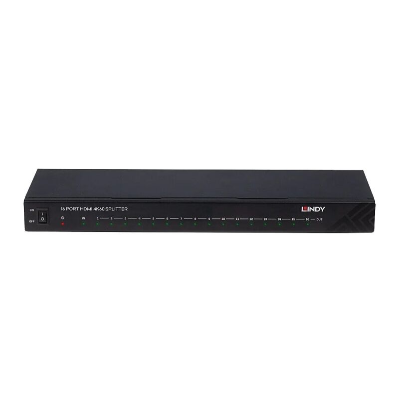 16 Port 4K 60Hz HDMI Splitter | Connect 1 to 16 Displays Lindy