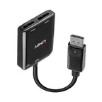 Lindy DisplayPort MST Hub - Connect 2 Monitors Easily Lindy
