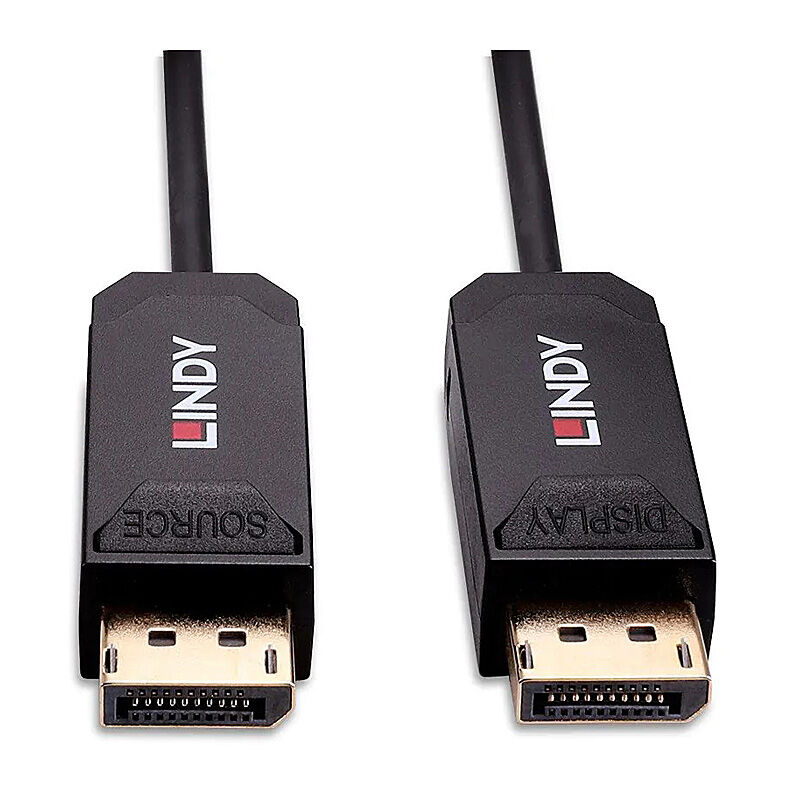 Lindy 15m Fiber Optic DisplayPort 2.0 Cable | 8K Ultra HD, UHBR10 Lindy