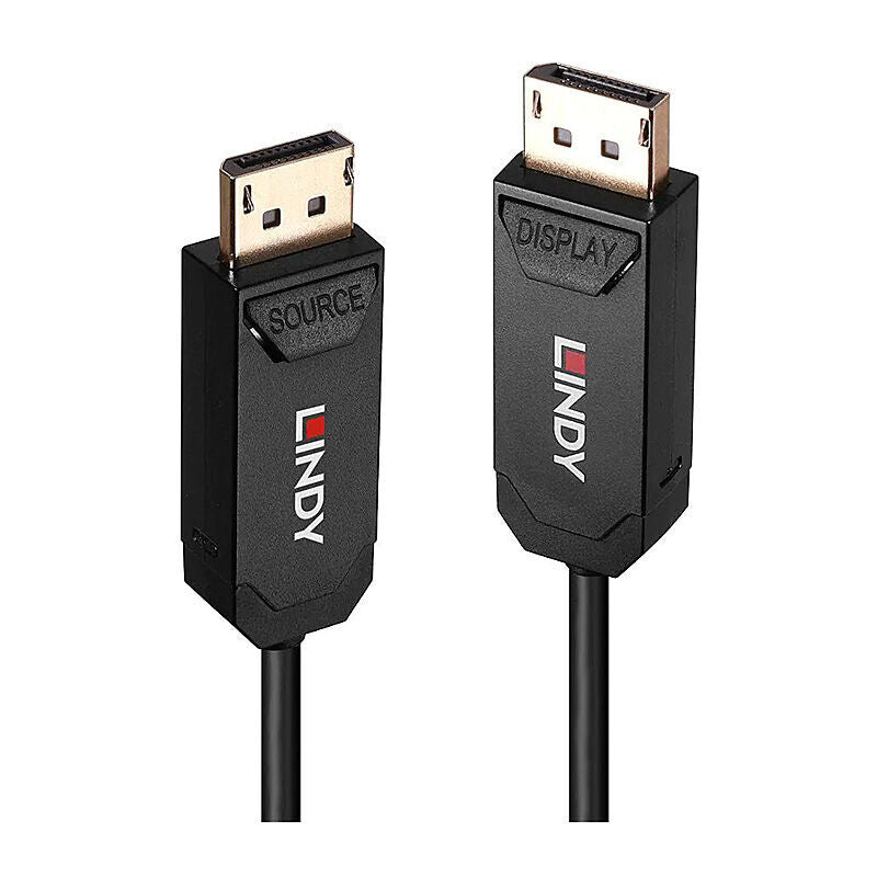 Lindy 15m Fiber Optic DisplayPort 2.0 Cable | 8K Ultra HD, UHBR10 Lindy