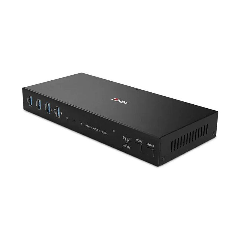 Lindy 2-Port Dual Monitor HDMI 4K KVM Switch with USB 3.0 Lindy