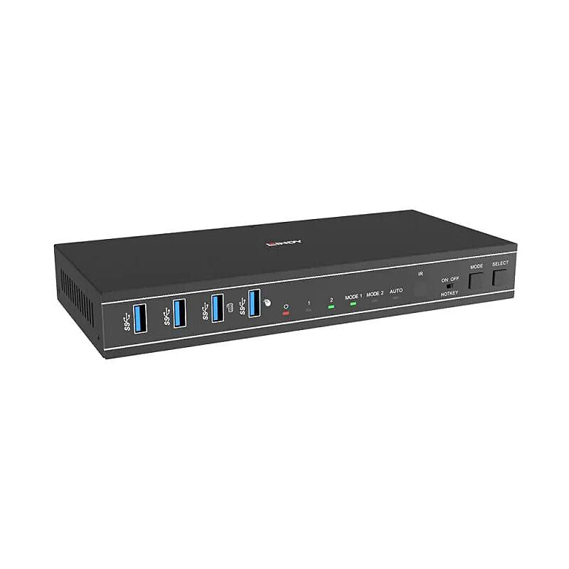 Lindy 2-Port Dual Monitor HDMI 4K KVM Switch with USB 3.0 Lindy