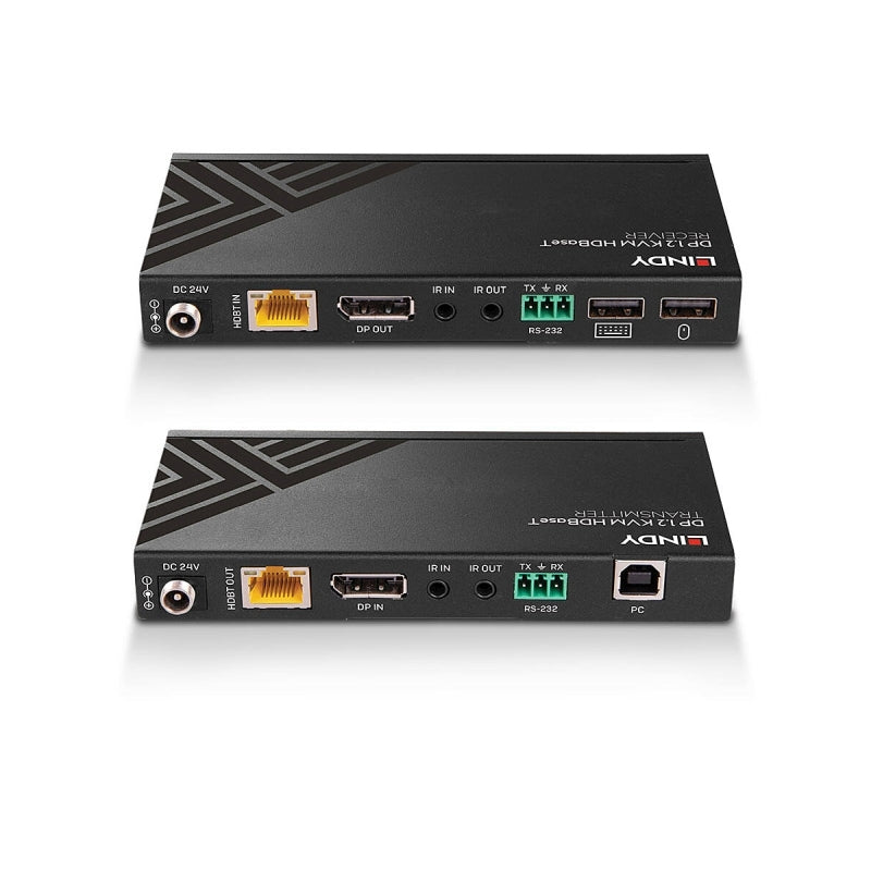 DisplayPort 1.2 KVM Extender 150m HDBaseT with USB, IR & RS-232 Lindy