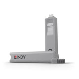 LINDY Pink USB-C Port Blocker Kit - 4 Pack with Key
