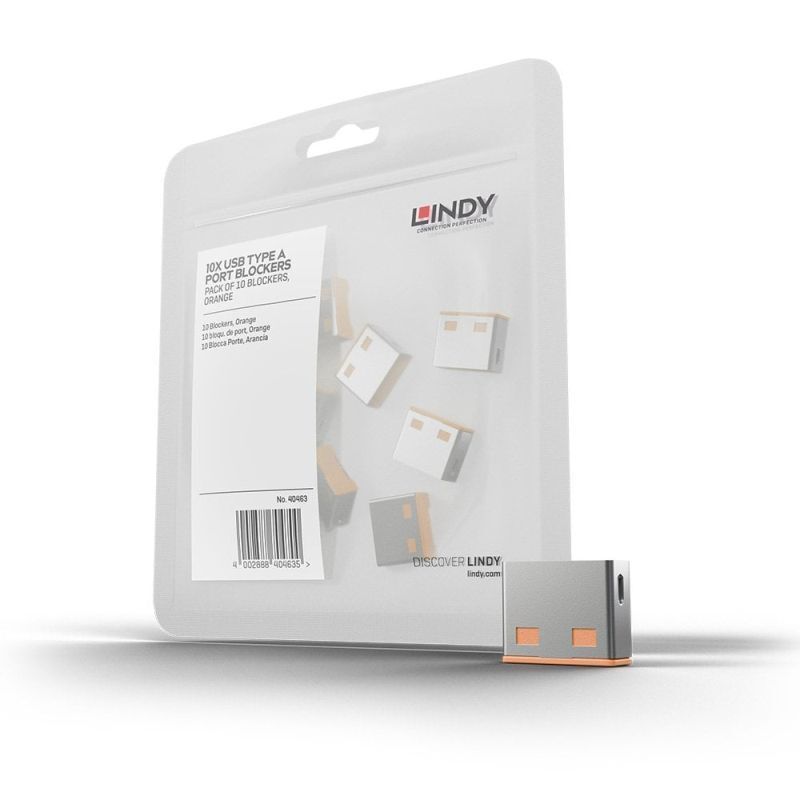 USB Port Blocker Lock - Physical Data Security Lindy