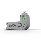 Lindy USB-A Port Blocker Key - White Security Device Lindy