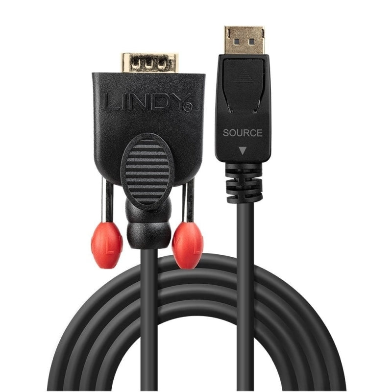 Lindy DisplayPort to VGA Cable - Connect PC & Laptop to Monitor Lindy