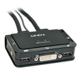 Lindy Compact 2 Port DVI KVM Switch for 2 PCs Lindy
