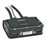 Lindy Compact 2 Port DVI KVM Switch for 2 PCs