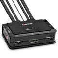 Lindy 2-Port DisplayPort KVM Switch - USB & Audio Lindy