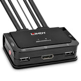 Lindy 2-Port DisplayPort KVM Switch - USB & Audio