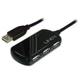 Lindy USB 2.0 Active Hub: Extend 4 Devices, 8m Range Lindy
