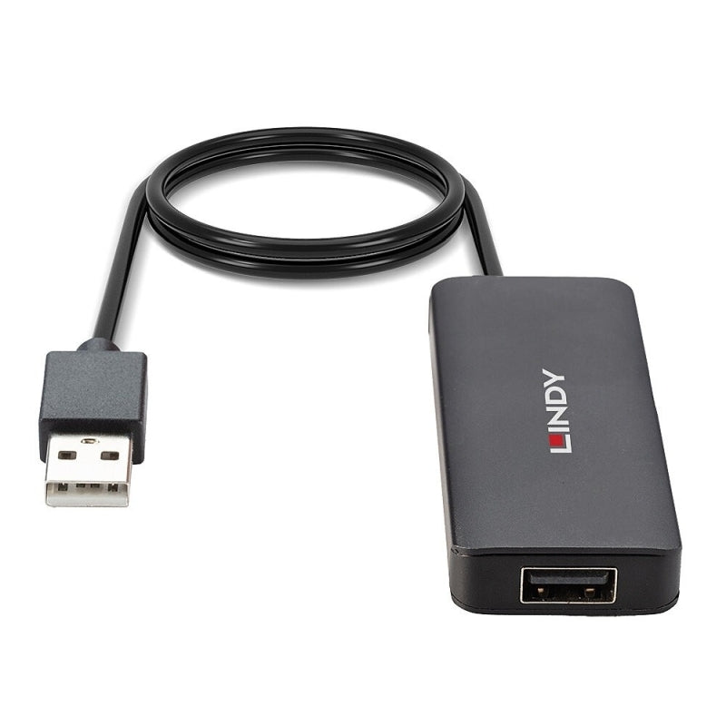 4 Port USB 2.0 Hub - USB Port Expander for PC & Laptop Lindy