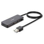 4 Port USB 2.0 Hub - USB Port Expander for PC & Laptop Lindy