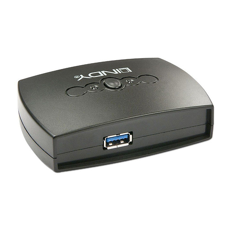 Lindy 2 Port USB 3.0 Sharing Switch - Share Devices Between 2 PCs Lindy
