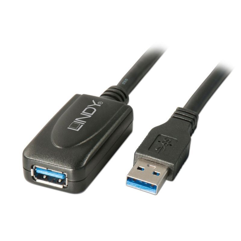 Lindy USB 3.0 Active Extension Cable 5m - High-Speed 5Gbps Lindy