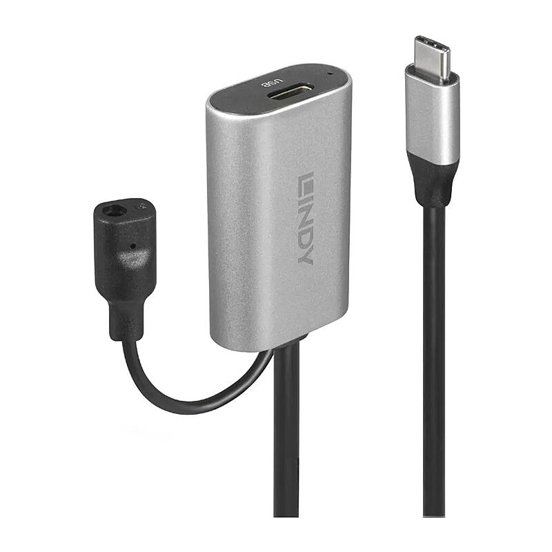 Lindy 5m USB C Active Extension Cable - Type C to C (USB 3.2 Gen 1) Lindy