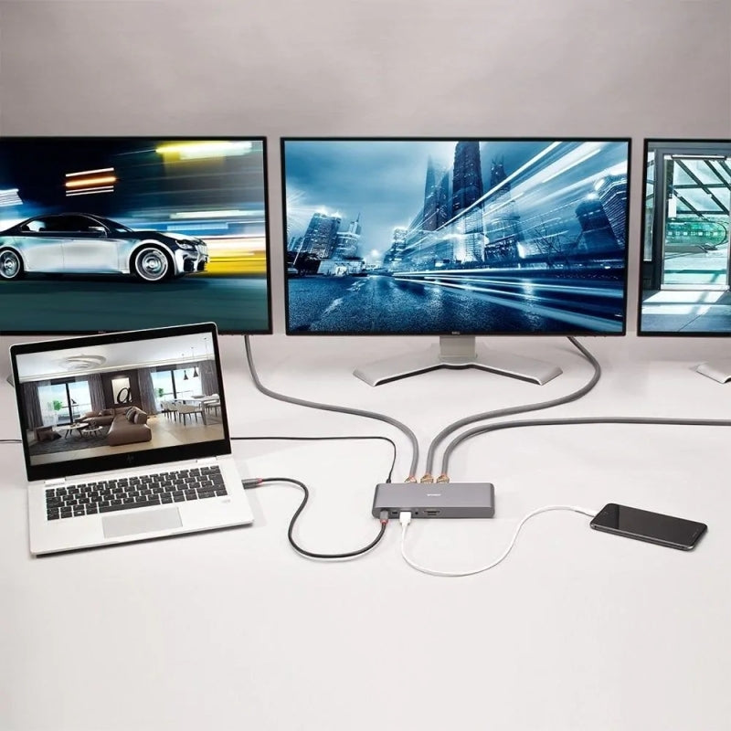 Lindy Portable Travel Docking Station - Lightweight USB-C Hub Lindy