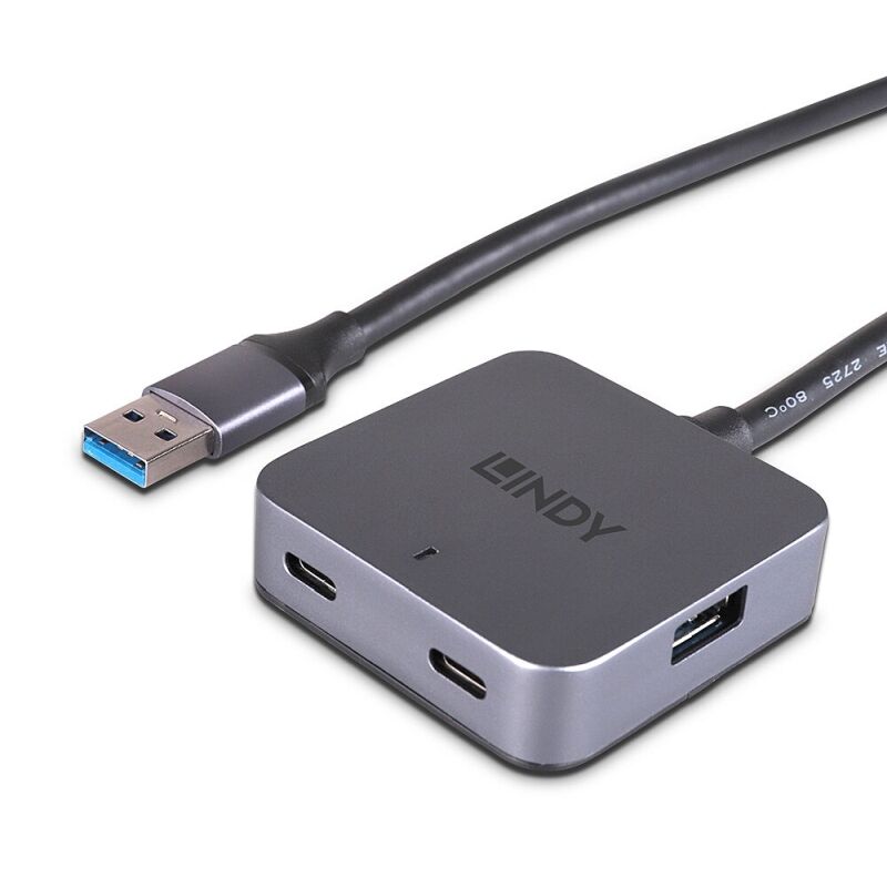 Lindy 5m USB 3.0 4-Port Hub | Long Cable USB Extender Lindy