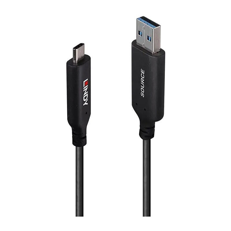 Lindy 25m USB-C Fibre Optic Cable - USB 3.2 Gen 1 A to C Lindy