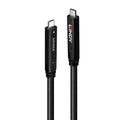 Lindy 10m USB-C Hybrid Cable: DP 1.4 Video & USB 3.2 Gen 2 Data Lindy