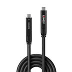 Lindy 10m USB-C Hybrid Cable: DP 1.4 Video & USB 3.2 Gen 2 Data Lindy