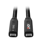 Lindy 10m USB-C Hybrid Cable: DP 1.4 Video & USB 3.2 Gen 2 Data Lindy