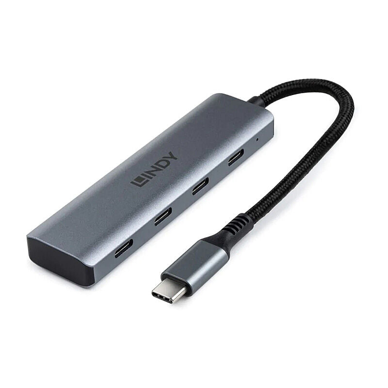 Lindy 4-Port USB-C Hub | USB 3.2 Gen 2 High-Speed Type C Hub Lindy