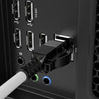 Lindy 1m Cat.6A S/FTP Locking Ethernet Cable - Grey Lindy
