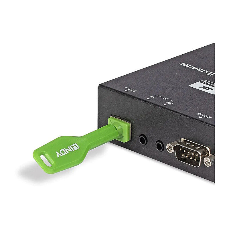Lindy SFP Port Blocker Green (10-Pack + Key) Lindy