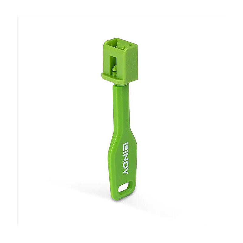 Lindy SFP Port Blocker Green (10-Pack + Key) Lindy